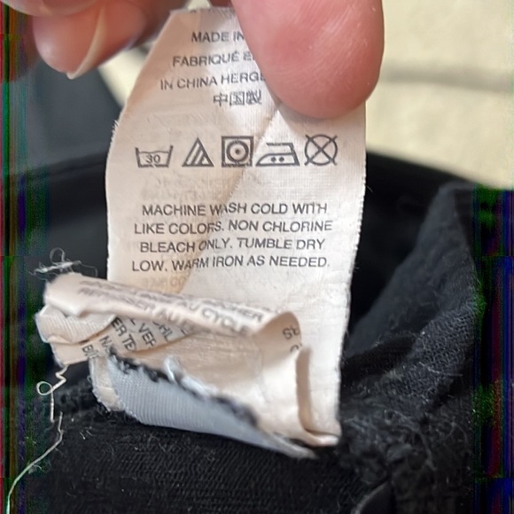 J Crew lookout high rise skinny black busted knee jeans, size 24 - Picture 11 of 11